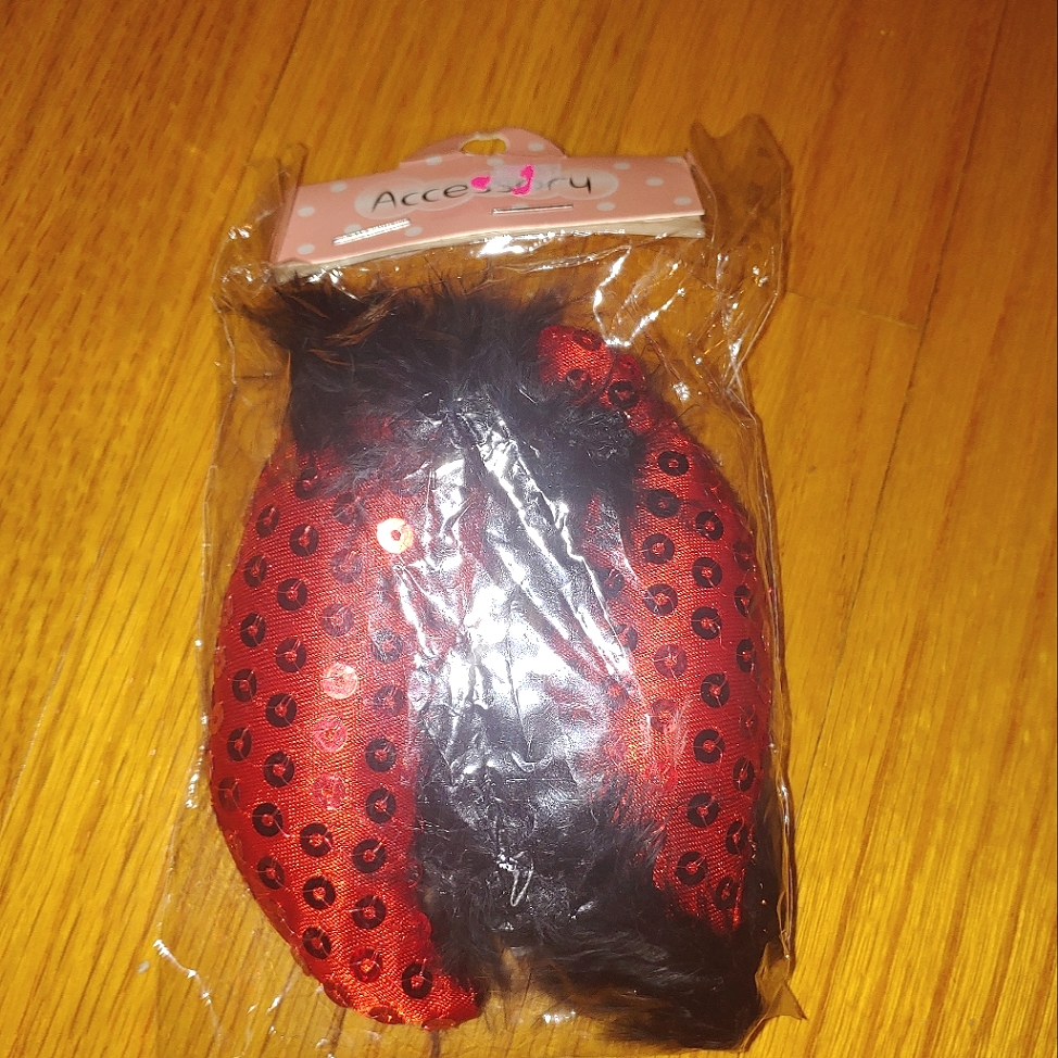 Devil Horns Hair Clips Halloween Accessories Red Sequins Horns
